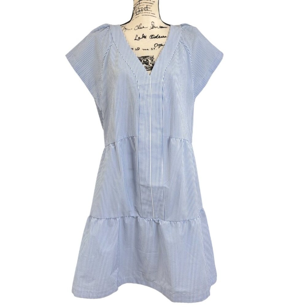 Vineyard Vines Blue and White Striped Dress
